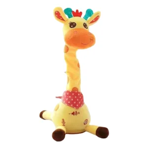 Lovely Swinging Plush LED Light Up Giraffe Toy for 6 To 12 Months Baby