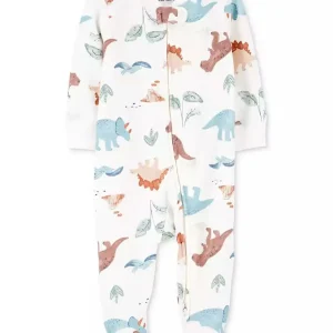 Baby Boys Cotton Dinosaur Sleep & Play Pajamas