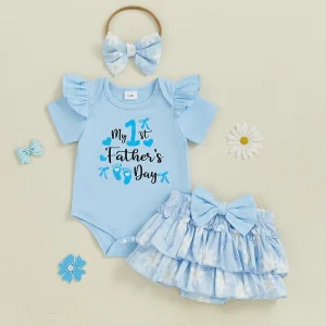 Daddy s Little Princess Father s Day  3Pcs  Set for Baby Girl