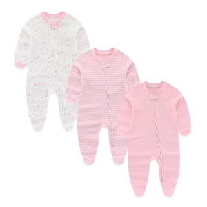 3 Pcs/Winter Baby Onesies 100%Cotton